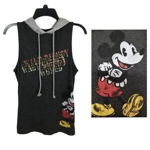 {Disney} Sleeveless Hooded Top Size Small